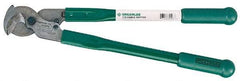 Greenlee - 18" OAL, 350 MCM Capacity, Cable Cutter - Rubber Handle - USA Tool & Supply