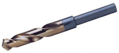 Chicago-Latrobe - 1-1/2" Drill, 118° Point, Cobalt Silver Deming & Reduced Shank Drill Bit - Oxide/Gold Finish, 6" OAL, Straight Shank, 3-1/8" Flute Length, Right Hand Cut, Split Point, Spiral Flute, Regular Spiral - USA Tool & Supply