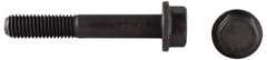 Value Collection - 7/16-14 UNC, 1-1/4" Length Under Head, Hex Drive Flange Bolt - 1-1/4" Thread Length, Grade 8 Alloy Steel, Smooth Flange, Phosphate & Oil Finish - USA Tool & Supply