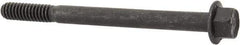 Value Collection - 1/4-20 UNC, 3" Length Under Head, Hex Drive Flange Bolt - 3/4" Thread Length, Grade 8 Alloy Steel, Smooth Flange, Phosphate & Oil Finish - USA Tool & Supply