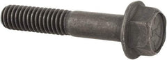 Value Collection - 5/16-18 UNC, 1-3/4" Length Under Head, Hex Drive Flange Bolt - 7/8" Thread Length, Grade 8 Alloy Steel, Smooth Flange, Phosphate & Oil Finish - USA Tool & Supply
