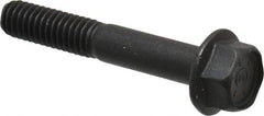 Value Collection - 5/16-18 UNC, 2" Length Under Head, Hex Drive Flange Bolt - 7/8" Thread Length, Grade 8 Alloy Steel, Smooth Flange, Phosphate & Oil Finish - USA Tool & Supply