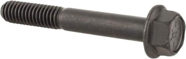 Value Collection - 5/16-18 UNC, 2-1/4" Length Under Head, Hex Drive Flange Bolt - 7/8" Thread Length, Grade 8 Alloy Steel, Smooth Flange, Phosphate & Oil Finish - USA Tool & Supply