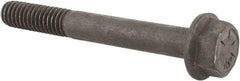 Value Collection - 5/16-18 UNC, 2-1/2" Length Under Head, Hex Drive Flange Bolt - 7/8" Thread Length, Grade 8 Alloy Steel, Smooth Flange, Phosphate & Oil Finish - USA Tool & Supply