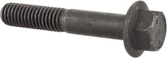 Value Collection - 3/8-16 UNC, 2-1/4" Length Under Head, Hex Drive Flange Bolt - 1" Thread Length, Grade 8 Alloy Steel, Smooth Flange, Phosphate & Oil Finish - USA Tool & Supply