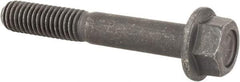 Value Collection - 3/8-16 UNC, 2-1/2" Length Under Head, Hex Drive Flange Bolt - 1" Thread Length, Grade 8 Alloy Steel, Smooth Flange, Phosphate & Oil Finish - USA Tool & Supply