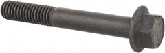 Value Collection - 3/8-16 UNC, 2-3/4" Length Under Head, Hex Drive Flange Bolt - 1" Thread Length, Grade 8 Alloy Steel, Smooth Flange, Phosphate & Oil Finish - USA Tool & Supply