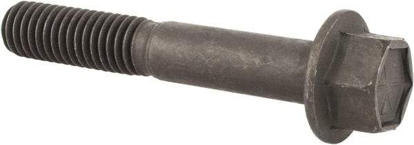 Value Collection - 7/16-14 UNC, 2-3/4" Length Under Head, Hex Drive Flange Bolt - 1-1/8" Thread Length, Grade 8 Alloy Steel, Smooth Flange, Phosphate & Oil Finish - USA Tool & Supply