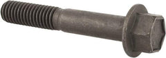 Value Collection - 7/16-14 UNC, 2-3/4" Length Under Head, Hex Drive Flange Bolt - 1-1/8" Thread Length, Grade 8 Alloy Steel, Smooth Flange, Phosphate & Oil Finish - USA Tool & Supply