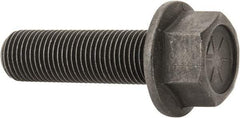 Value Collection - 1/2-20 UNF, 1-3/4" Length Under Head, Hex Drive Flange Bolt - 1-1/4" Thread Length, Grade 8 Alloy Steel, Smooth Flange, Phosphate & Oil Finish - USA Tool & Supply