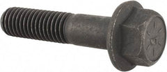 Value Collection - 1/2-13 UNC, 2-1/4" Length Under Head, Hex Drive Flange Bolt - 1-1/4" Thread Length, Grade 8 Alloy Steel, Smooth Flange, Phosphate & Oil Finish - USA Tool & Supply