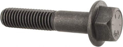 Value Collection - 1/2-13 UNC, 2-1/2" Length Under Head, Hex Drive Flange Bolt - 1-1/4" Thread Length, Grade 8 Alloy Steel, Smooth Flange, Phosphate & Oil Finish - USA Tool & Supply