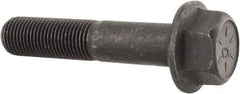 Value Collection - 1/2-20 UNF, 2-1/2" Length Under Head, Hex Drive Flange Bolt - 1-1/4" Thread Length, Grade 8 Alloy Steel, Smooth Flange, Phosphate & Oil Finish - USA Tool & Supply