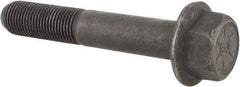 Value Collection - 1/2-20 UNF, 3" Length Under Head, Hex Drive Flange Bolt - 1-1/4" Thread Length, Grade 8 Alloy Steel, Smooth Flange, Phosphate & Oil Finish - USA Tool & Supply