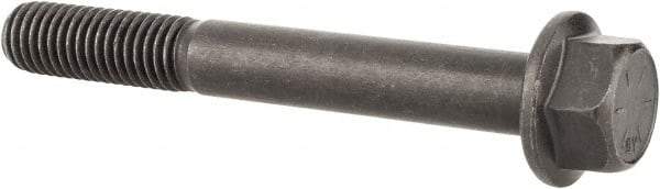 Value Collection - 1/2-13 UNC, 4" Length Under Head, Hex Drive Flange Bolt - 1-1/4" Thread Length, Grade 8 Alloy Steel, Smooth Flange, Phosphate & Oil Finish - USA Tool & Supply