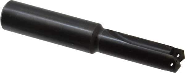 Allied Machine and Engineering - Series 0.5, 39/64 to 11/16" Diam, 3/4" Diam Straight Shank, Straight Flute Spade Drill - 1-3/8" Max Depth, 2-19/64" Body Length, 4-9/16" OAL, Short Length, Through Coolant - USA Tool & Supply