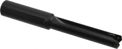 Allied Machine and Engineering - Series 0.5, 39/64 to 11/16" Diam, 3/4" Diam Straight Shank, Straight Flute Spade Drill - 2-1/2" Max Depth, 3-27/64" Body Length, 5-11/16" OAL, Standard Length, Through Coolant - USA Tool & Supply