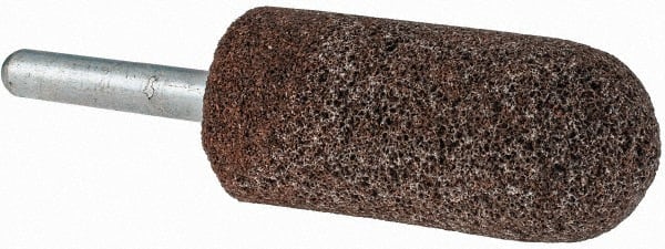 Grier Abrasives - 7/8 x 2" Head Diam x Thickness, A11, Pointed Tree, Aluminum Oxide Mounted Point - USA Tool & Supply