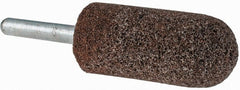 Grier Abrasives - 7/8 x 2" Head Diam x Thickness, A11, Pointed Tree, Aluminum Oxide Mounted Point - USA Tool & Supply