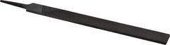 Value Collection - 10" Long, Second Cut, Hand American-Pattern File - Double Cut, 1/4" Overall Thickness, Tang - USA Tool & Supply