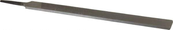 Value Collection - 12" Long, Second Cut, Hand American-Pattern File - Double Cut, 9/32" Overall Thickness, Tang - USA Tool & Supply