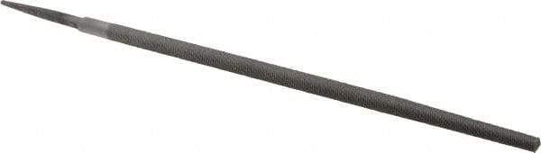 Value Collection - 12" Long, Second Cut, Round American-Pattern File - Double Cut, Tang - USA Tool & Supply