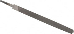 Value Collection - 6" Long, Smooth Cut, Triangle American-Pattern File - Double Cut, Tang - USA Tool & Supply