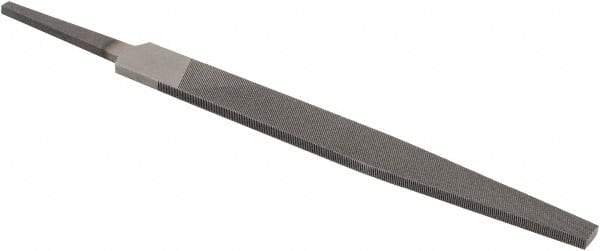 Value Collection - 4" Long, Smooth Cut, Warding American-Pattern File - Double Cut, 3/64" Overall Thickness, Tang - USA Tool & Supply