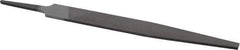 Value Collection - 6" Long, Smooth Cut, Warding American-Pattern File - Double Cut, 5/64" Overall Thickness, Tang - USA Tool & Supply