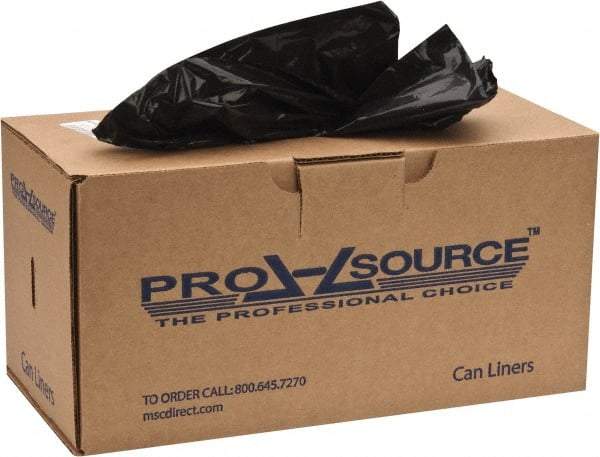 PRO-SOURCE - 0.9 mil Thick, Heavy-Duty Trash Bags - 32-1/2" Wide x 40" High, Black - USA Tool & Supply