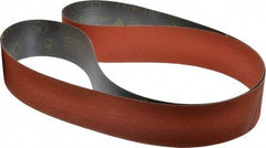 3M - 2-1/2" Wide x 72" OAL, 80 Grit, Ceramic Abrasive Belt - Ceramic, Medium, Coated, YF Weighted Cloth Backing, Wet/Dry, Series 777F - USA Tool & Supply