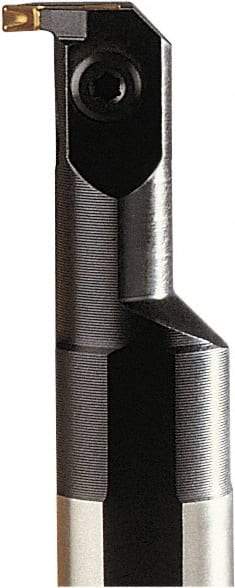 Seco - 32mm Min Bore Diam, 301.07mm OAL, 32mm Shank Diam, A-CGH Indexable Boring Bar - 77mm Max Bore Depth, LC.. 1304.. Insert, Clamp Holding Method - USA Tool & Supply