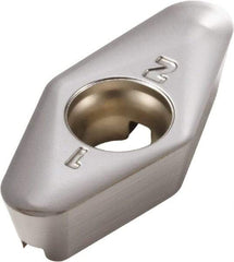 Seco - VPGX220631 E06 Grade H15 Carbide Milling Insert - Uncoated, 1/4" Thick, 0.122" Corner Radius - USA Tool & Supply