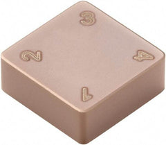Seco - SNMN433 Grade CBN400C PCBN Turning Insert - TiSiN Finish, 90° Square, 1/2" Inscr Circle, 3/16" Thick, 3/64" Corner Radius - USA Tool & Supply