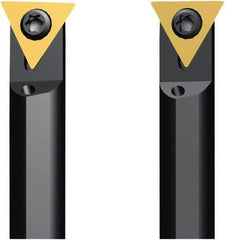 Seco - 8.8mm Min Bore Diam, 80mm OAL, 8mm Shank Diam, A-STLD Indexable Boring Bar - 11.2mm Max Bore Depth, TDAB 06T0.. Insert, Screw Holding Method - USA Tool & Supply