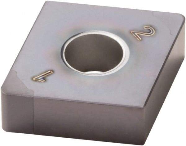 Seco - CNGA433 WZ Grade CBN060K PCBN Turning Insert - TiSiAlN Finish, 80° Diamond, 1/2" Inscr Circle, 3/16" Thick, 3/64" Corner Radius - USA Tool & Supply