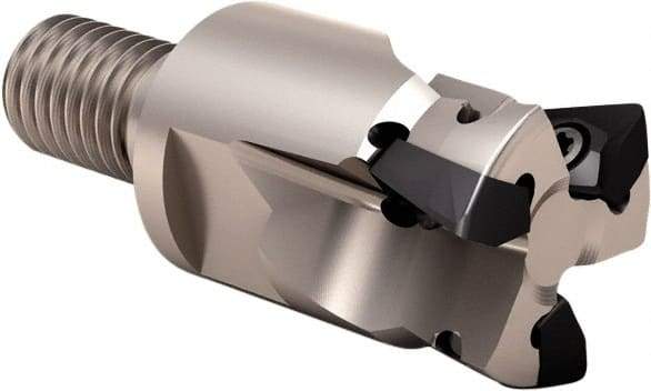 Seco - 94° Lead Angle, 12mm Min Cut Diam, 2.5mm Max Depth of Cut, Indexable Chamfer and Angle End Mill - 3 Inserts, XO.. 06.. Insert Style, Through Coolant, Modular Connection - USA Tool & Supply