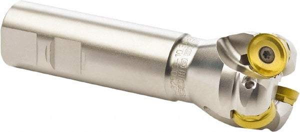 Seco - 50mm Cutting Diam, 32mm Shank Diam, 10mm Max Depth of Cut, Straight Shank Indexable Copy End Mill - 3 Inserts, RP.. 2006 Insert, R217.29 Toolholder - USA Tool & Supply