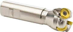Seco - 50mm Cutting Diam, 32mm Shank Diam, 10mm Max Depth of Cut, Straight Shank Indexable Copy End Mill - 3 Inserts, RP.. 2006 Insert, R217.29 Toolholder - USA Tool & Supply