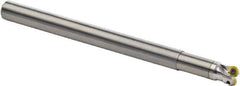 Seco - 10mm Cutting Diam, 10mm Shank Diam, 2.5mm Max Depth of Cut, Straight Shank Indexable Copy End Mill - 2 Inserts, RDH.. 0501 Insert, R217.29 Toolholder, Carbide - USA Tool & Supply