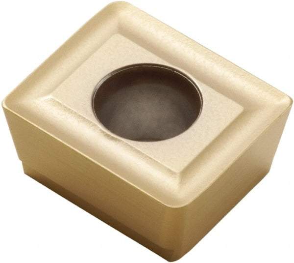 Seco - ACET150612 M11 Grade F40M Carbide Milling Insert - TiAlN/TiN Finish, 1/4" Thick, 0.047" Corner Radius - USA Tool & Supply
