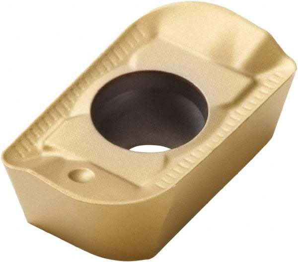 Seco - APKX1604 ME12 Grade MP3000 Carbide Milling Insert - TiAlN Finish, 0.223" Thick, 0.031" Corner Radius - USA Tool & Supply