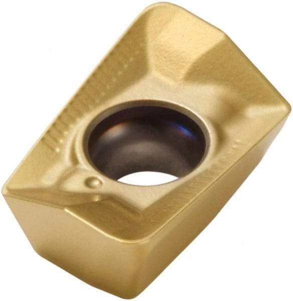Seco - XOMX090320 ME06 Grade F40M Carbide Milling Insert - TiAlN/TiN Finish, 0.126" Thick, 0.079" Corner Radius - USA Tool & Supply