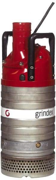 Grindex - 4-2/5 hp, 460 Amp Rating, 460 Volts, Nonautomatic Operation, Dewatering Pump - 3 Phase, Aluminum Housing - USA Tool & Supply