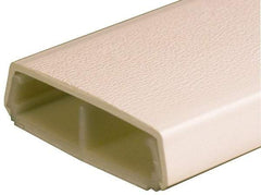 Wiremold - 1.53m Long x 11/16 Inch Deep x 2-1/4 Inch Wide, Plastic Raceway - Snap On, 2 Channel, Ivory - USA Tool & Supply