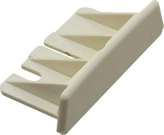 Wiremold - 2-1/4 Inch Long x 1 Inch Wide x 3/8 Inch High, Raceway Fitting - Ivory, For Use with Wiremold 2300 Series Raceways - USA Tool & Supply