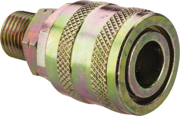 Value Collection - 5 Piece 1/4" Body 1/4 NPT 215 psi Zinc ARO Pneumatic Coupling Plug Set - USA Tool & Supply