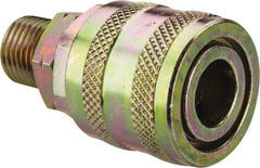 Value Collection - 5 Piece 1/4" Body 1/4 NPT 215 psi Zinc ARO Pneumatic Coupling Plug Set - USA Tool & Supply