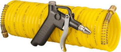 Value Collection - 1/4" ID Pistol Grip Air Gun - 25' Long Nylon Hose, 1/4" Inlet, NPT Thread, 200 Max psi - USA Tool & Supply