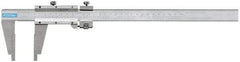 Fowler - 0 to 60" Stainless Steel Vernier Caliper - 0.02mm Graduation, 7-1/2" Jaw Depth, 0.005" Accuracy, Includes Inside Diameter, Outside Diameter - USA Tool & Supply
